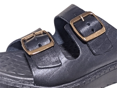 CHINELO FEM. COURO PEGADA PRETO - comprar online