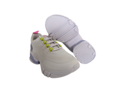 Imagem do TENIS FEM. SNEAKER FLATFORM RAMARIM BRANCO