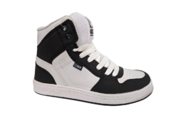 TÊNIS MASC. CANO ALTO QIX URBAN HIGH PRETO BRANCO