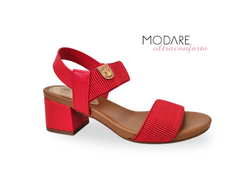 SANDALIA FEM. SALTO MODARE VERMELHO