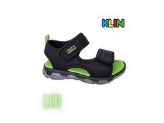 SANDALIA INF. MASC. KLIN LIGHT PRETO LIMA