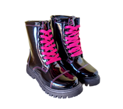 BOTA COTURNO INF. FEM. WORLD COLORS PRETO PINK - loja online