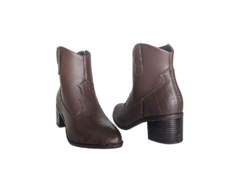 BOTA TEXANA FEM. CANO BAIXO BEIRA RIO CAFÉ - comprar online