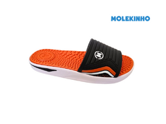 CHINELO SLIDER INF. MASC. MOLEKINHO LARANJA PRETO - loja online