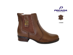 BOTA BOTINA CANO BAIXO FEM. PEGADA COURO TOFFE - comprar online