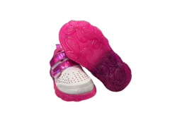 TENIS INF. FEM. LED PAMPILI BRANCO PINK - Sugestiva Calçados