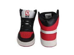 TÊNIS MASC. CANO ALTO QIX URBAN HIGH PRETO VERMELHO BRANCO - loja online