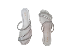 CHINELO FEM. BEIRA RIO PRATA BRILHO - comprar online