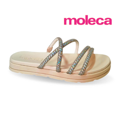 CHINELO PAPETE FEM. MOLECA BRANCO OFF - Sugestiva Calçados