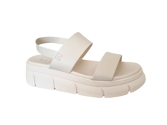 SANDALIA FEM. FLATFORM MOLECA BRANCO OFF - Sugestiva Calçados