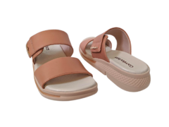 TAMANCO FEM. COMFORT FLEX AVELÃ NUDE - Sugestiva Calçados