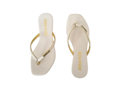 CHINELO FEM. ANNA FLOR OFF WHITE