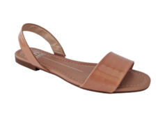 SANDALIA FEM. MOLECA VERNIZ NUDE - comprar online