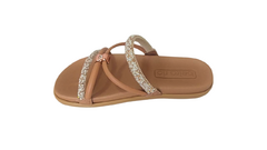 CHINELO FEM. BEIRA RIO OURO ROSADO - loja online