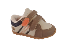 TENIS INF. MASC. KLIN VELCRO CAQUI LARANJA - comprar online