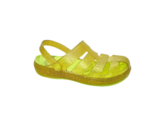 BABUCHE INF. FEM. PAMPILI GLEE VERDE NEON GLITTER - Sugestiva Calçados