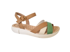 SANDALIA FEM. MODARE CREME TAN VERDE ALECRIM na internet