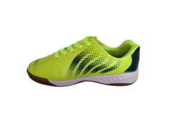 TENIS INF. MASC. FUTSAL MOLEKINHO AMARELO NEON AZUL COBALTO - loja online