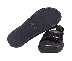 CHINELO FEM. COURO PEGADA PRETO - comprar online