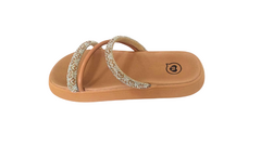 CHINELO BIRKEN INF. FEM. MOLEKINHA NUDE STRASS - comprar online