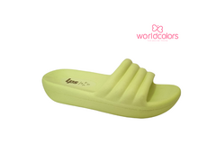 CHINELO NUVEM INF. FEM. WORLD COLORS LEMON - Sugestiva Calçados