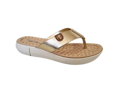 CHINELO FEM. DEDO MODARE DOURADO CAMEL - comprar online