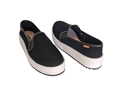 TENIS FEM. SLIP ON MOLECA PRETO - loja online