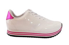 TENIS INF. FEM. MOLEKINHA VERNIZ BRANCO PINK - comprar online