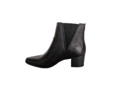 BOTA FEM. CANO BAIXO BICO FINO PEGADA COURO PRETO - comprar online