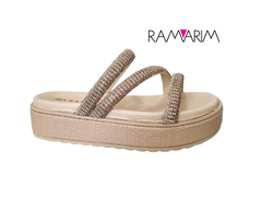 CHINELO FEM. FLATFORM RAMARIM NATURAL - Sugestiva Calçados