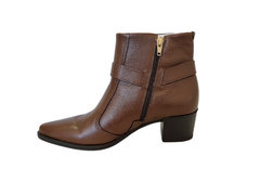 BOTA FEM. CANO BAIXO PEGADA COURO TOFEE - comprar online