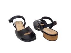 SANDALIA FEM. SALTO MODARE PRETO - comprar online