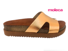 CHINELO BIRKEN FEM. MOLECA OURO ROSADO - Sugestiva Calçados