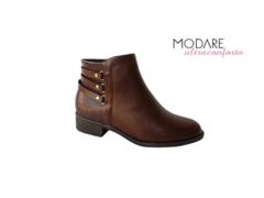 BOTA FEM. CANO BAIXO MODARE CAFÉ - comprar online