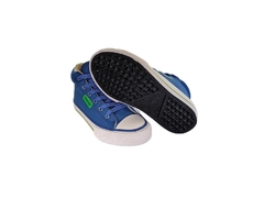 TENIS INF. MASC. BOTINHA DIVERSÃO AZUL ROYAL VERDE - Sugestiva Calçados