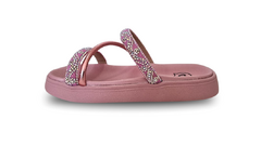 CHINELO PAPETE INF. FEM. MOLEKINHA ROSA STRASS - comprar online