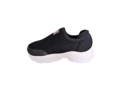 TENIS INF. FEM. SLIP ON MOLEKINHA PRETO - Sugestiva Calçados