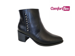 BOTA FEM. CANO BAIXO COMFORT FLEX PRETO na internet