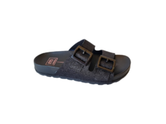 CHINELO BIRKEN FEM. MOLECA PRETO GLITER