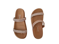 CHINELO FEM. FLATFORM VIZZANO OURO ROSADO NUDE