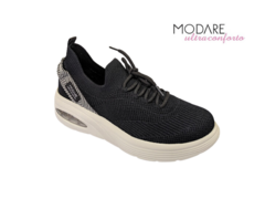 TENIS FEM. MODARE KNIT PRETO