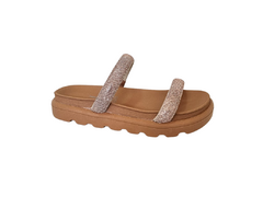 CHINELO FEM. FLATFORM VIZZANO OURO ROSADO NUDE - Sugestiva Calçados