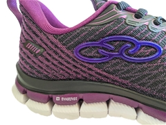 TENIS FEM. OLYMPIKUS ESTILO ROXO PRETO - loja online