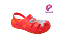 BABUCHE INF. FEM. PAMPILI GLEE PINK LARANJA - loja online