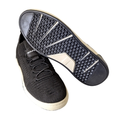 TENIS INF. MASC. SAPATENIS CASUAL KNIT SOUND PRETO - Sugestiva Calçados