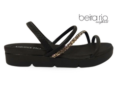 SANDALIA FEM. BEIRA RIO PRETO STRASS