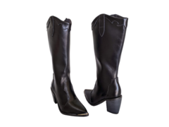 BOTA TEXANA FEM. CANO MÉDIO VIZZANO PRETO - comprar online