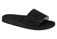 CHINELO MASC. SLIDER BR SPORT PRETO CINZA - Sugestiva Calçados