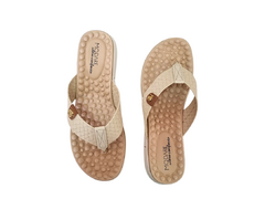 CHINELO FEM. DEDO MODARE CREME CAMEL - comprar online