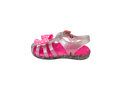 SANDALIA INF. FEM. WORLD COLORS PRATA PINK - loja online